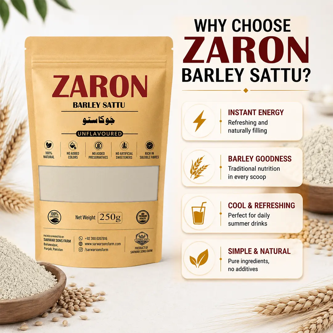 Zaron Barley Sattu | 100% Pure & Organic Jou Ka Sattu