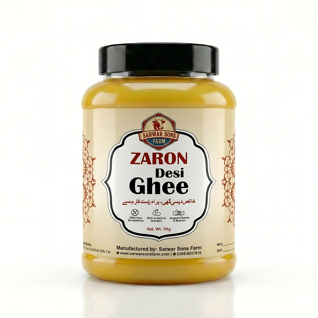 Zaron Pure Bilona Desi Ghee Jar – Best Desi Ghee Price in Pakistan