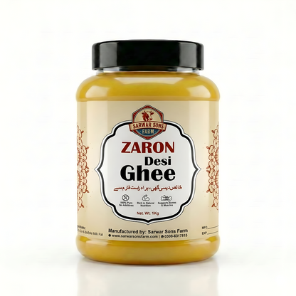 Zaron Pure Bilona Desi Ghee Jar – Best Desi Ghee Price in Pakistan