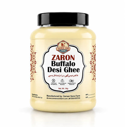 Zaron Buffalo Desi Ghee | 100% Pure Bilona Ghee From Farm Fresh Buffalo Milk