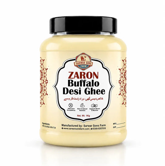 Zaron Buffalo Desi Ghee | 100% Pure Bilona Ghee From Farm Fresh Buffalo Milk